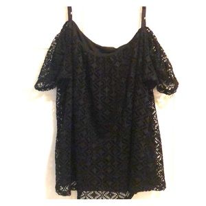 Maurice’s cold shoulder lace blouse